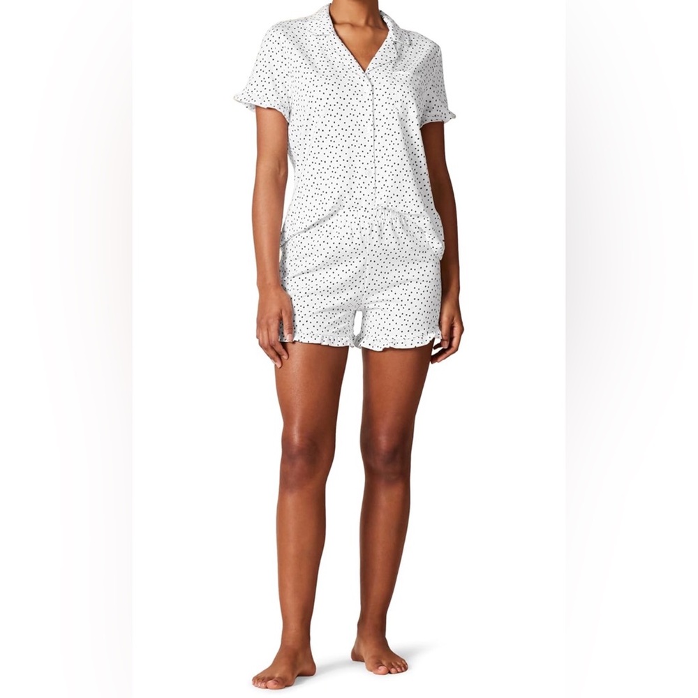 Amazon Essentials Polka Dot Pajama Set | NWT Cozy Minimal Sleepwear M